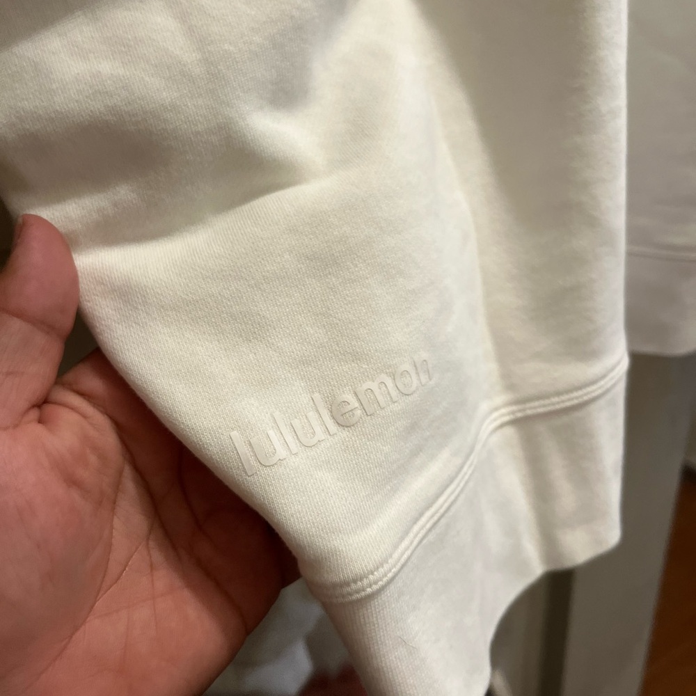 lululemon athletica Cream Crew Neck Sweater